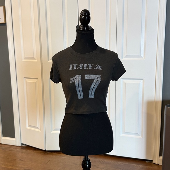 Forever 21 Black Italy 17 Womens Tee - Picture 9 of 9